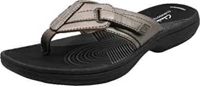 Clarks Brinkley Jazz Flip-flops Für Damen Zinnschwarz