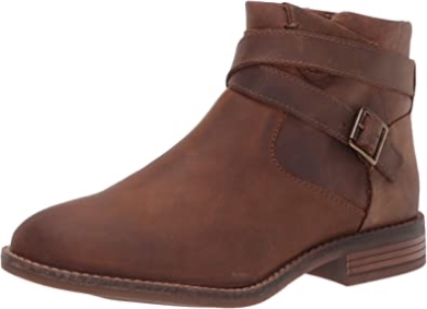 Clarks Camzdime Ankle Boot Für Damen Aus Dunkelbraunem Leder