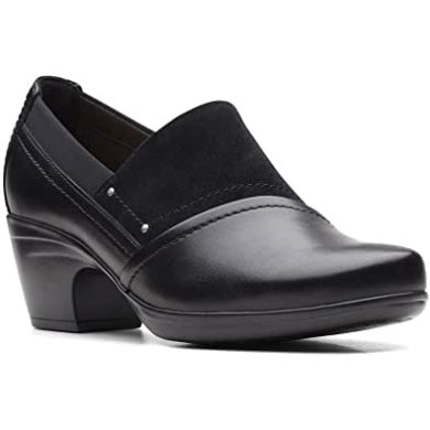 Clarks Emily Step Loafer Für Damen Aus Schwarzem Leder