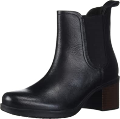 Clarks Hollis Sun Chelsea Boot Für Damen Aus Schwarzem Leder