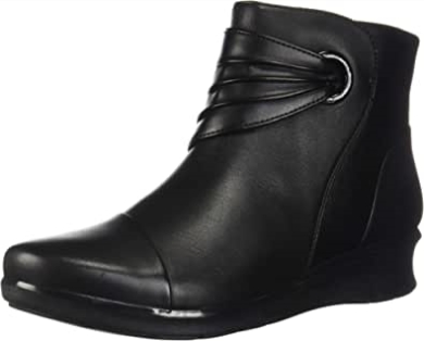 Clarks Hope Twirl Stiefelette Für Damen Aus Schwarzem Leder
