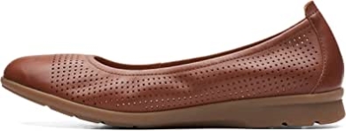 Clarks Jenette Ease Ballerinas Für Damen Aus Hellbraunem Leder
