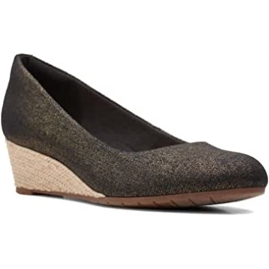 Clarks Damen Mallory Luna Pumps Schwarz 8 W