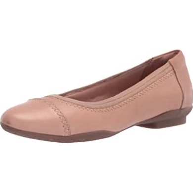 Clarks Sara Orchid Ballerinas Für Damen, Dunkelrotes Leder