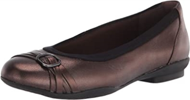 Clarks Sara Tulip Ballerinas Aus Metallic-leder Für Damen