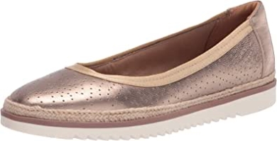 Clarks Serena Kellyn Loafer Flaches Metallisches Leder Für Damen
