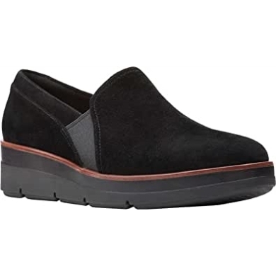 Clarks Shaylave-slipper Für Damen Aus Schwarzem Wildleder