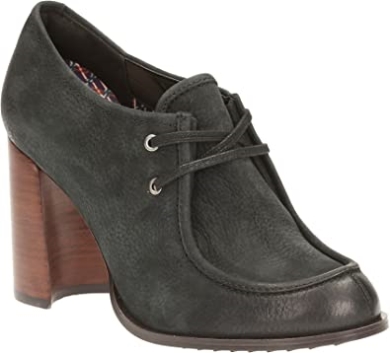 Clarks Damenschuh Cass Day Schwarz Nubuk