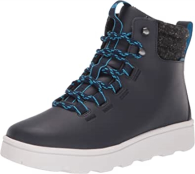 Clarks Step Explore Hi Ankle Boot Für Damen Navy Synthetik