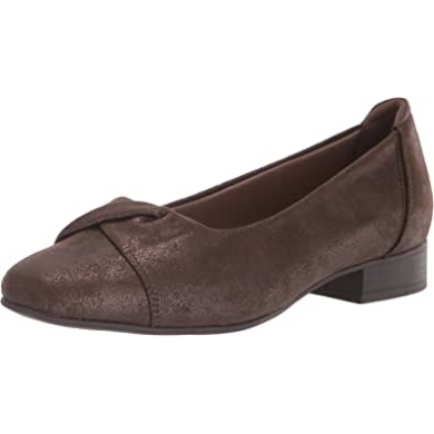 Clarks Tilmont Dalia Ballerinas Für Damen Bronze Metallic Textil
