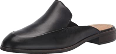 Clarks Trish Plant Clog Für Damen Aus Schwarzem Leder