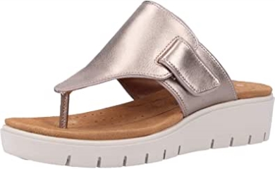 Clarks Un Karely Dew Sandalen Für Damen Gold-metallic-gold