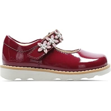 Mary-jane-schuhe Für Kleinkinder Aus Kirsche Mit Krone Und Blütenblatt Aus Lackleder Für Kinder 6 G Cherry Clarks