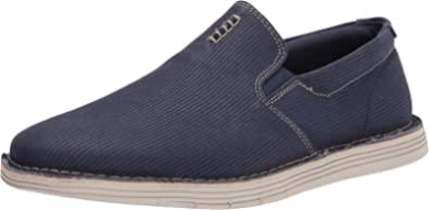 Dunkelblauer Canvas Clarks Forge Free Loafer Für Herren
