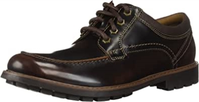 Dunkelbrauner Leder Clarks Curington Walk Mokassin Für Herren