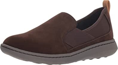 Dunkelbrauner Synthetik-clarks-step-move-jump-sneaker Für Damen