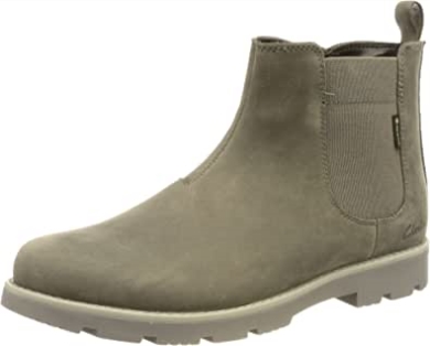 Dunkelgrauer Lea Herren-heathsea-gtxk-chelsea-stiefel Clarks