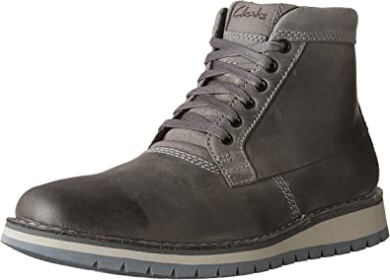 Dunkelgrauer Varby-top-stiefel Aus Leder Von Clarks Für Herren