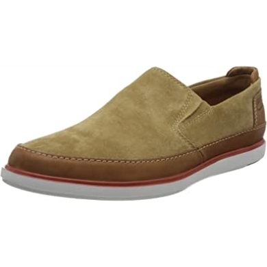 Dunkelsand Wildleder Kombi Clarks Bratton Step Loafer Für Herren0