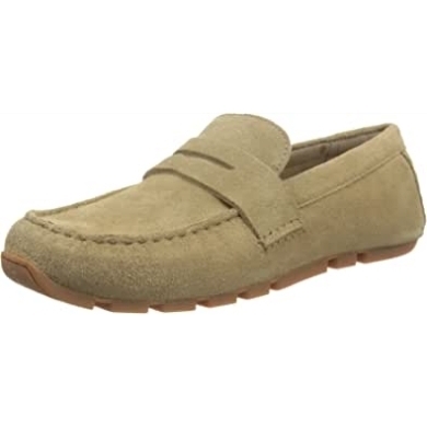 Oswick Bar Mokassin Clarks Aus Dunkelsandfarbenem Wildleder Für Herren