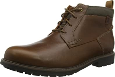 Dunkelbraune, Mittelhohe Bowzer-stiefel Von Lea Clarks Für Herren