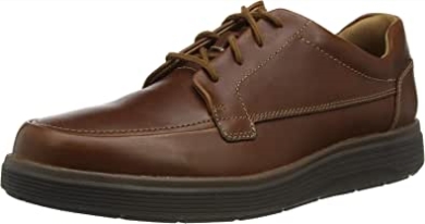 Dunkelbraunes Leder Clarks Un Abodeeease Oxford Flat Für Herren