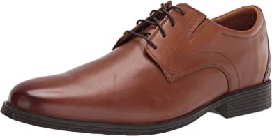 Clarks Whiddon Pla Derby Schnürschuhe Für Herren Aus Dunkelbraunem Leder