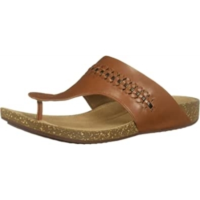 Un Perri Vibe Flip-flops Aus Dunkelbraunem Leder Von Clarks Für Damen
