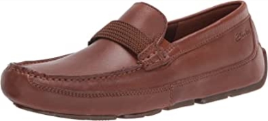 Dunkelbrauner Herren-markenschutz Aus Leder Im Fahrstil Loafer Clarks