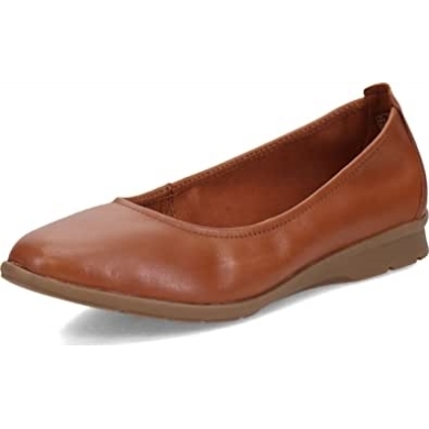Jenette Ease Ballerinas Aus Dunkelbraunem Leder Für Damen, Clarks