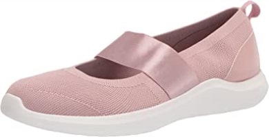 Nova Sol Damensneaker In Staubrosa Gestrickt Clarks