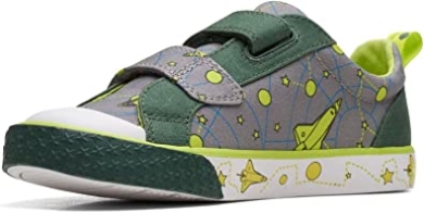 Foxing Lo Kid Textil Segeltuch Grau Clarks