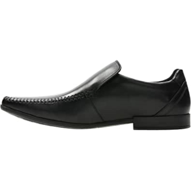 Lederschuhe Mit Glatter Naht Schwarz Clarks