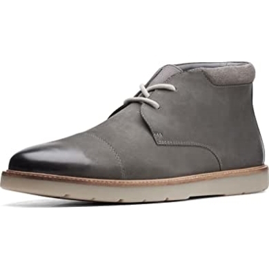 Grauer Nubuk Herren Grandtop Chukka Boot Clarks