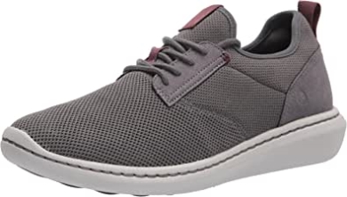Graues Textil Clarks Herrenschritt Urban Low Oxford