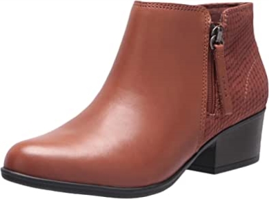 Mahoga Ny Leder Adreena Hope Stiefeletten Für Damen Clarks