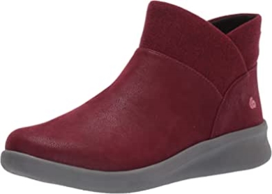 Kastanienbraunes Synthetik-nubukleder Clarks Sillian 20 Dusk Stiefelette Für Damen