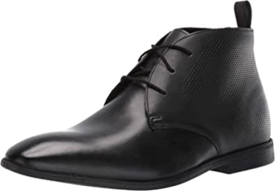 Herren Bampton Up Stiefelette Clarks Schwarzes Leder