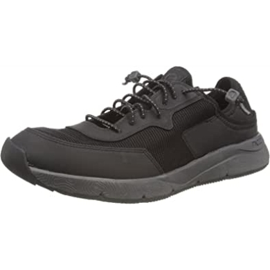 Herren Davis Low Sneaker Clarks Schwarz Kombi