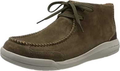 Chukka-stiefel Mit Driftway-top Für Herren, Clarks, Olivfarbenes Wildleder