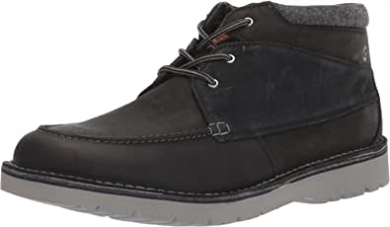 Herren Eastford Top Stiefelette Clarks Schwarzes Leder