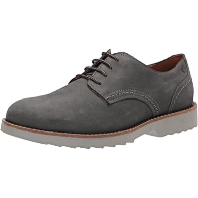 Fallhill Plaoxford Clarks Graues Nubukleder Für Herren