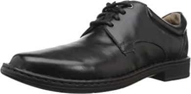 Herren Gadson Plaoxford Clarks Schwarzes Leder