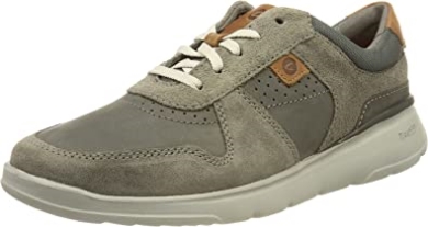 Herren Gaskill Vibe Sneaker Clarks Dunkelgraue Kombi