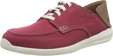 Herrenschnürsneaker Clarks Ziegelrot