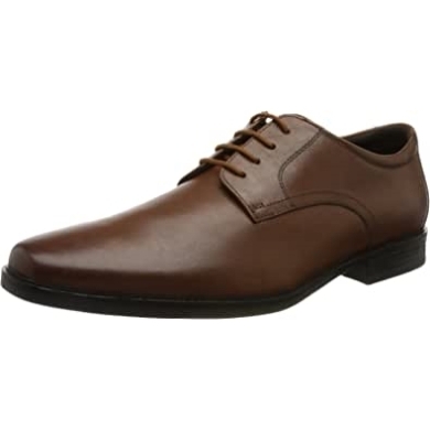 Herren Howard Walk Oxford-schuh Clarks Dark Tan Lea