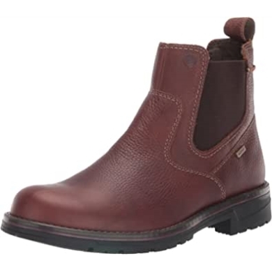 Morris Up Wasserdichter Chelseastiefel Für Herren Braun Getrommeltes Leder Clarks