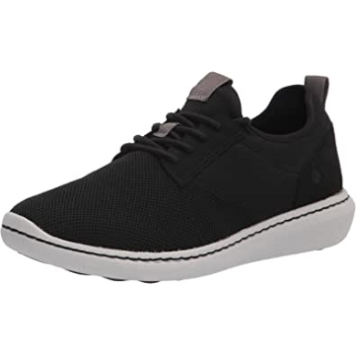 Herren Stepp Urban Low Oxford Schwarz Textil Clarks