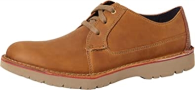 Vargo Walk Oxford Clarks Braunes Dunkelbraunes Leder Für Herren