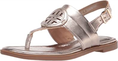 Metallic Synthetik Clarks Reyna Glam Flache Sandale Für Damen